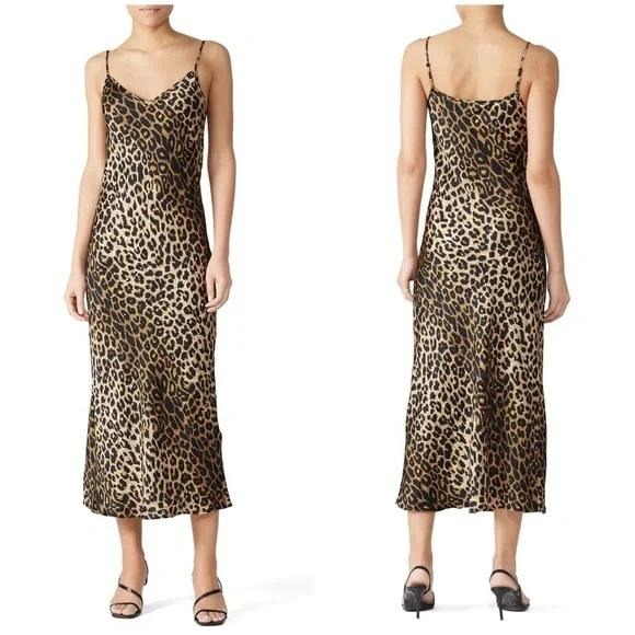 New AllSaints Hera Leppo Slip Dress - Picture 2 of 4